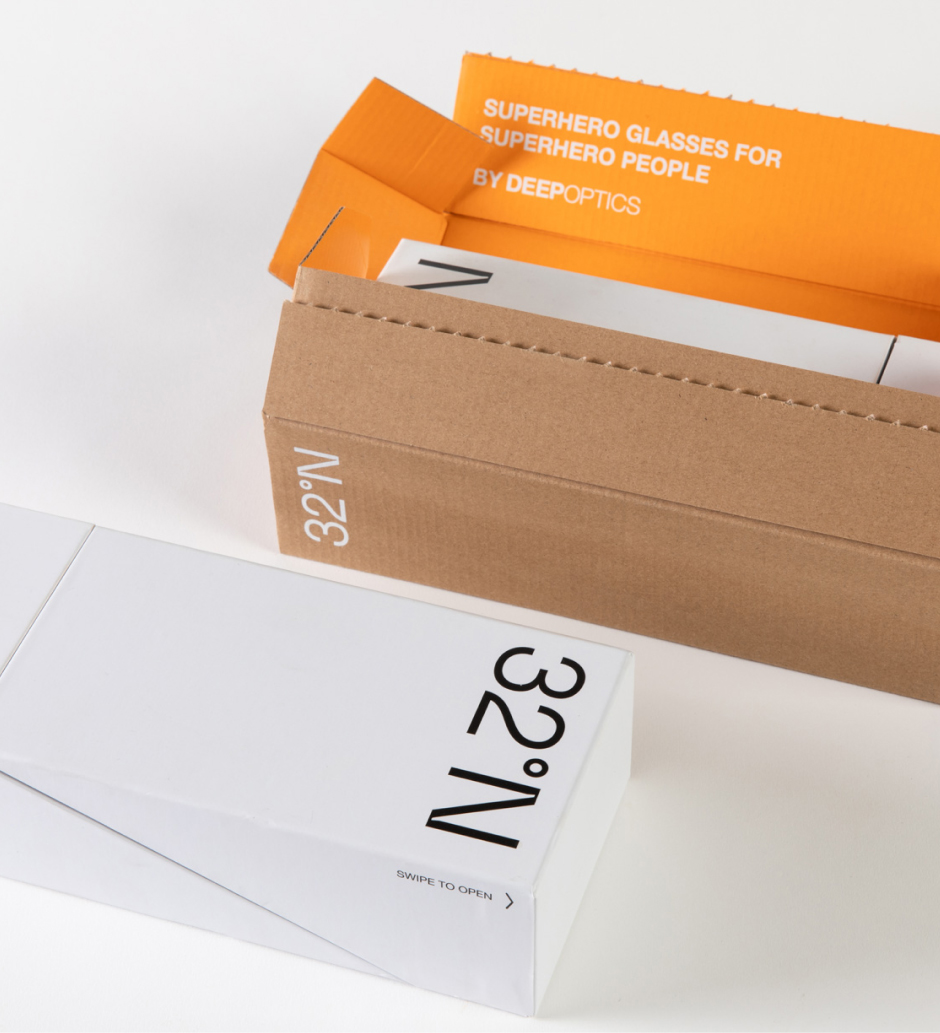 Brand-Agency-NotFromHere-GalssesDieline-White-Rigid-Package-Design