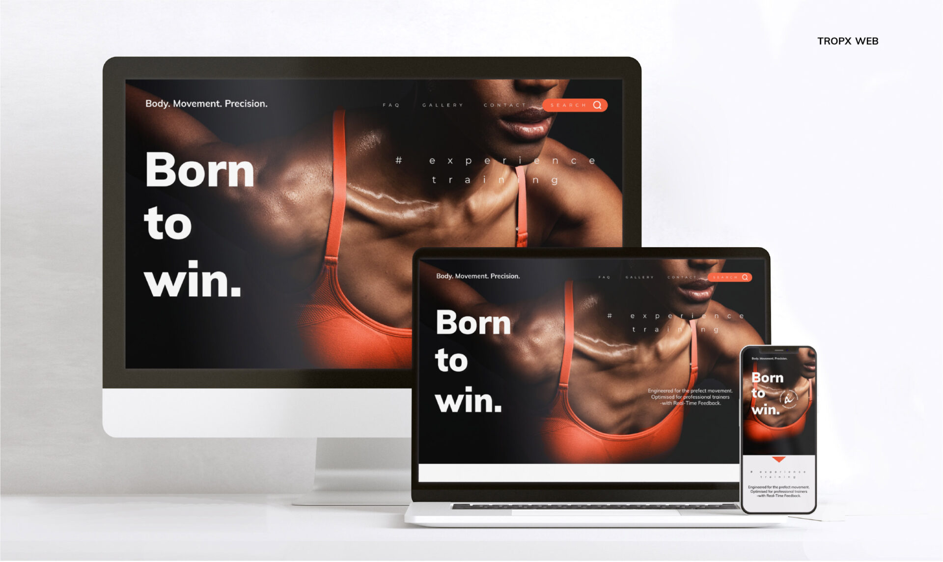 תמונת מפתח ספורט ברורה על מחשב, נייד וכף יד.