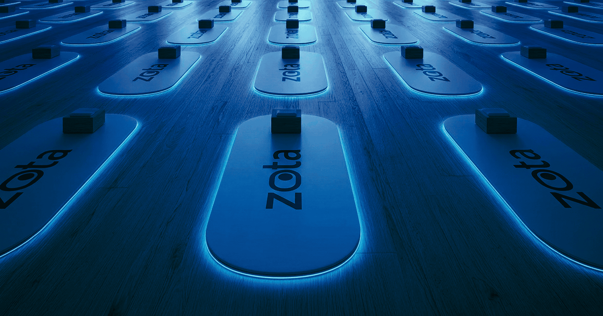 לוח מקשים מואר עם הלוגו ZOTA, בהשראת פרויקט NFH.