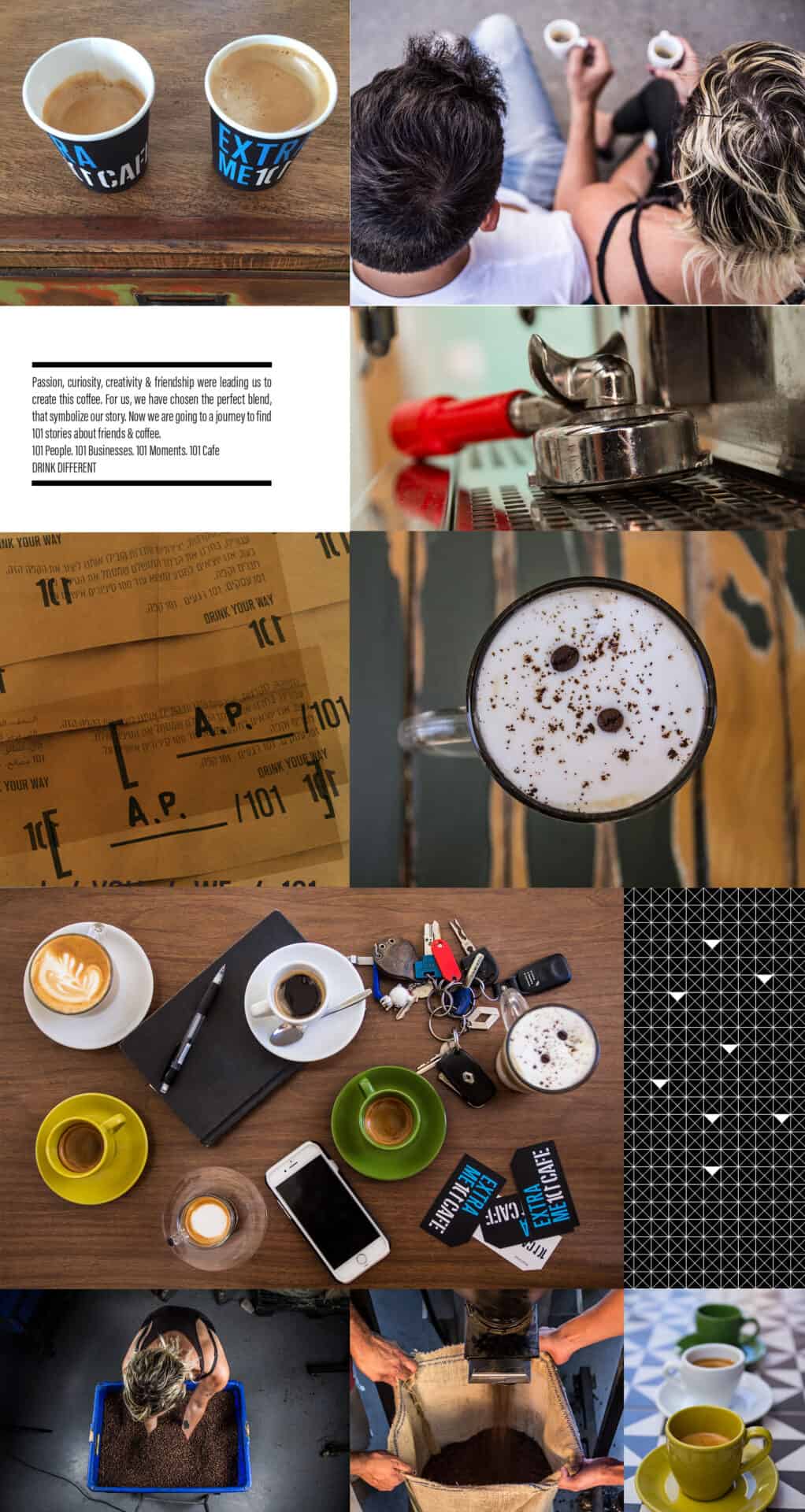 digital web page for coffee brand